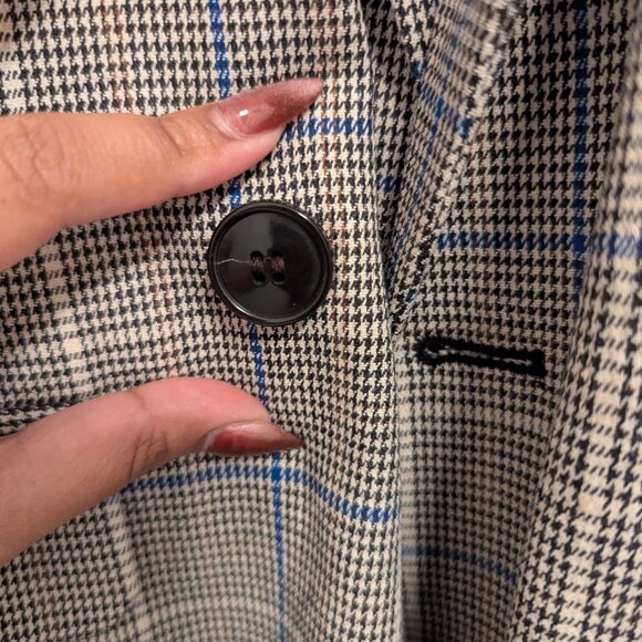 Madewell Caldwell Double-Breasted Blazer in Palmyra Plaid - Picture 3 of 7
